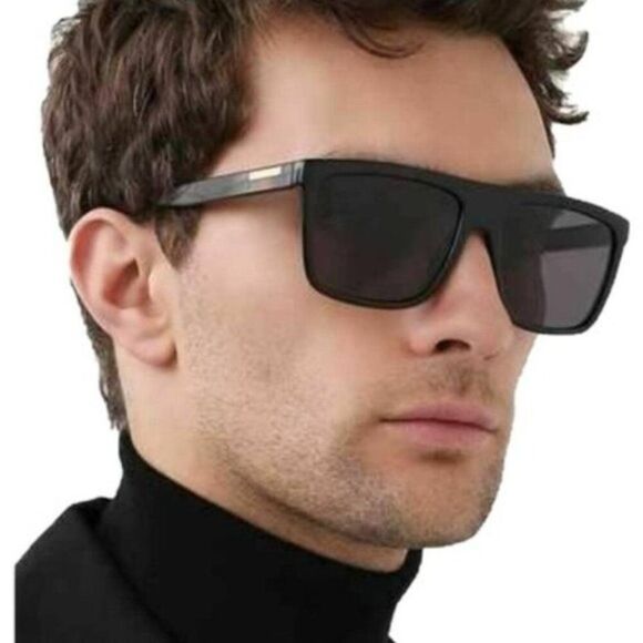 💯 NEW GUCCI GG0748S 001 BLACK GREY SUNGLASSES - Picture 5 of 12